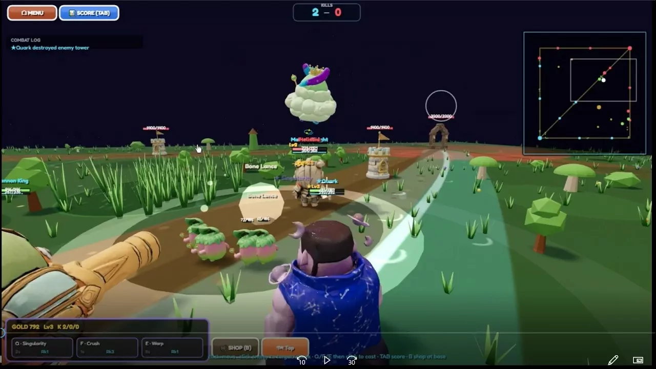 Authentic frame from the official Photon 47 gameplay trailer